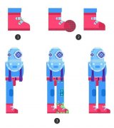 头盔其他部门不异的白色和灰色